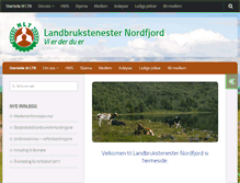 Tablet Screenshot of nordfjord.landbrukstenester.no